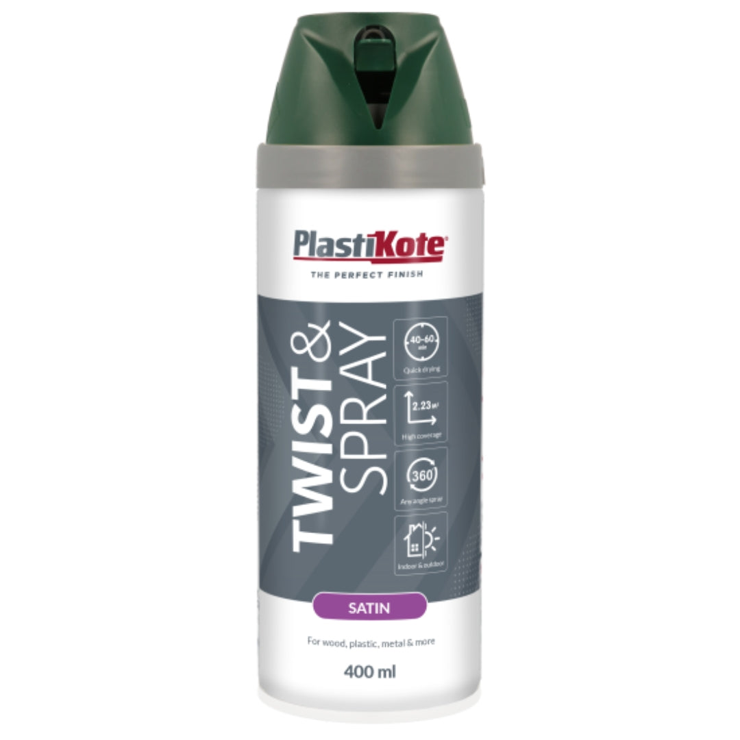 Plastikote Twist & Spray Hunter Green - 400ml