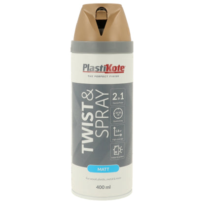 Plastikote Twist & Spray Satin Grey Beige