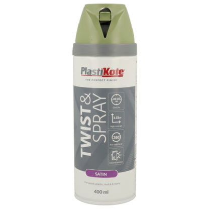 Plastikote Twist & Spray Satin Leafy Rise - 400ml