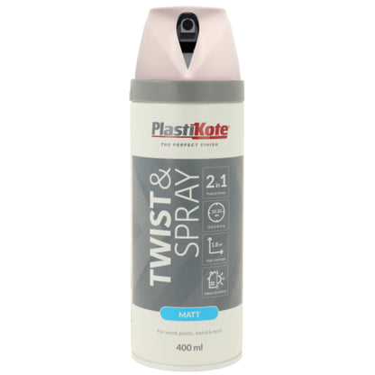 Plastikote Twist & Spray Matt Antique White - 400ml