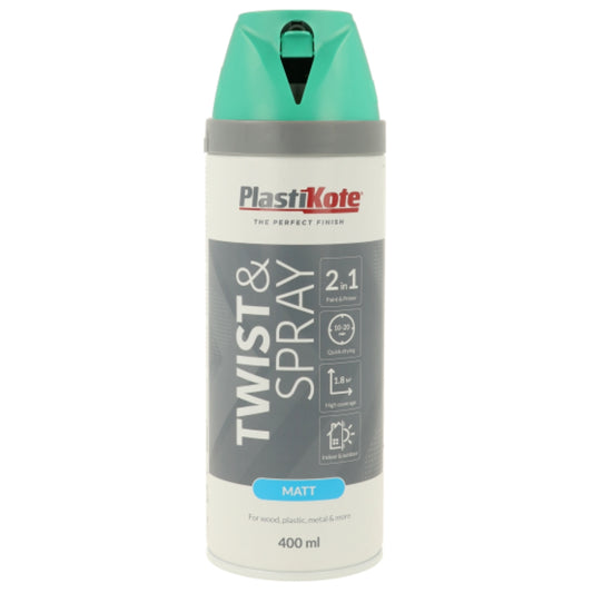 Plastikote Twist & Spray Matt Classic Teal - 400ml 