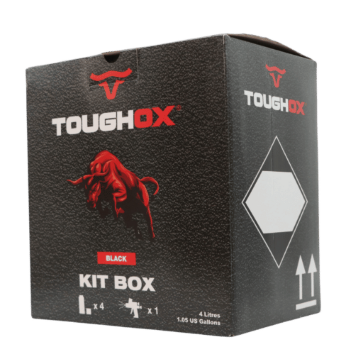 ToughOX Truck Bed Liner Kit - Black (4x1L Kits) + Applicator Gun