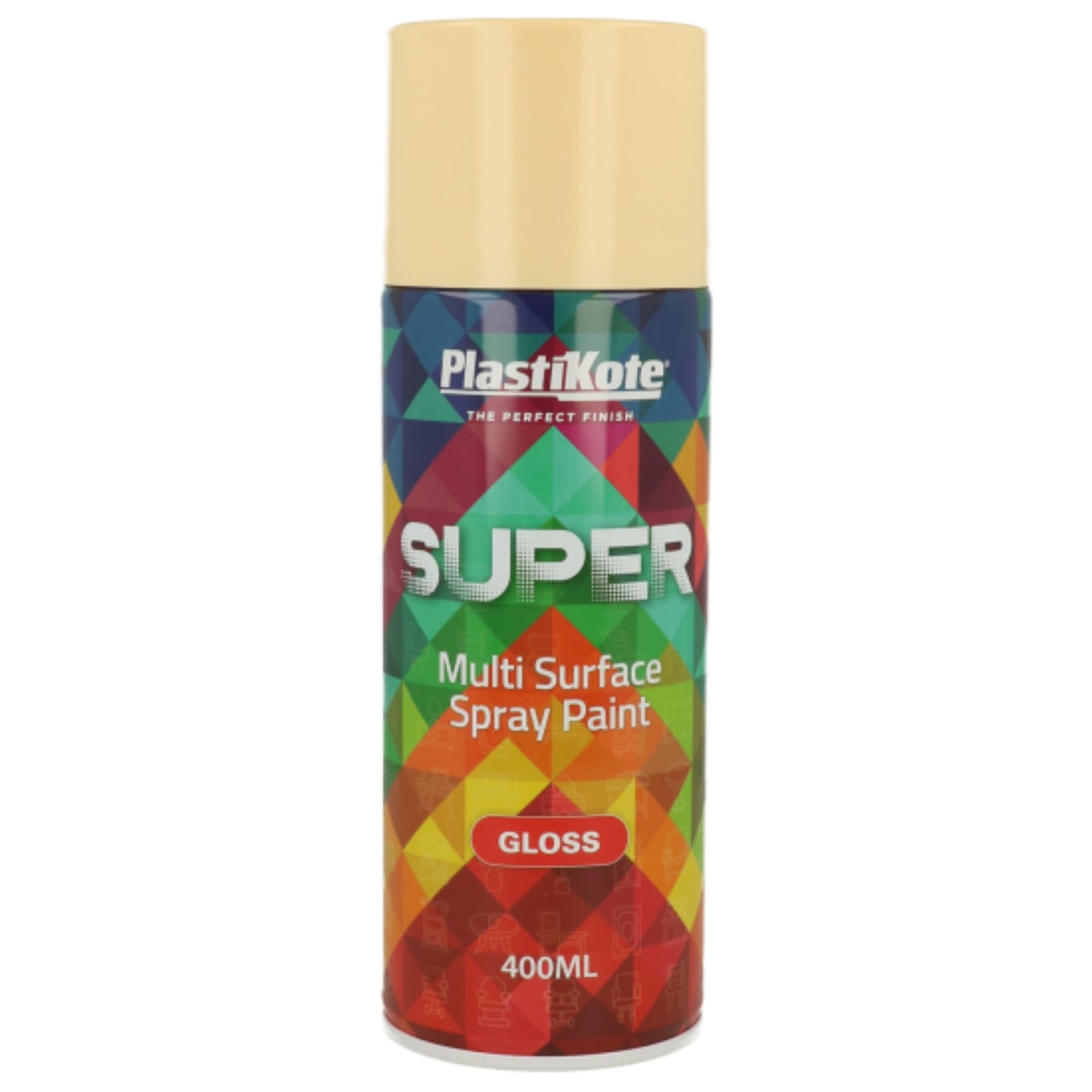 PlastiKote Super Spray Gloss Antique White - 400ml