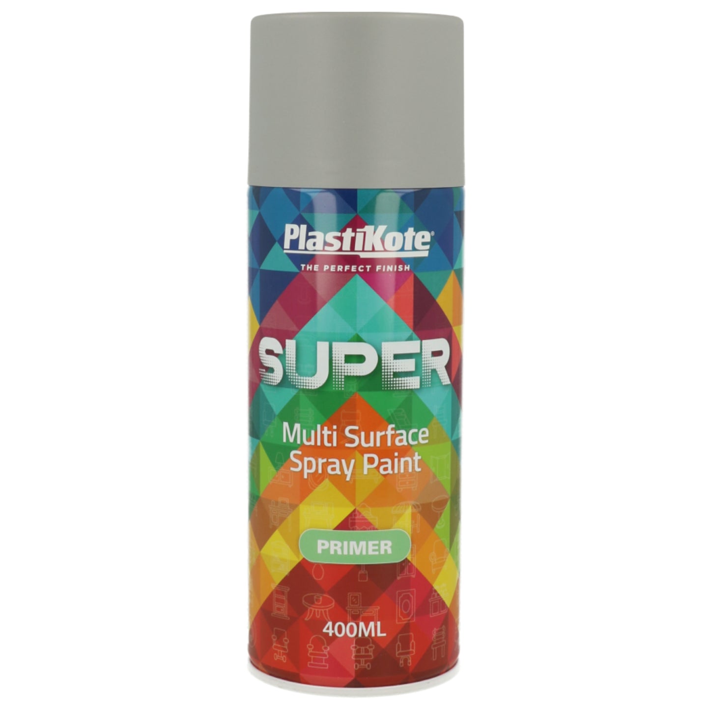 PlastiKote Super Spray Primer Grey - 400ml