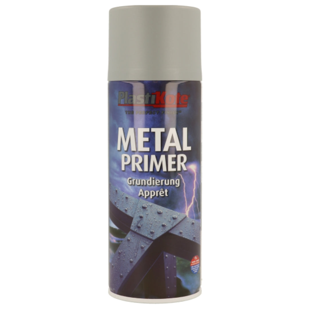 PlastiKote Metal Primer Spray Grey 400ml