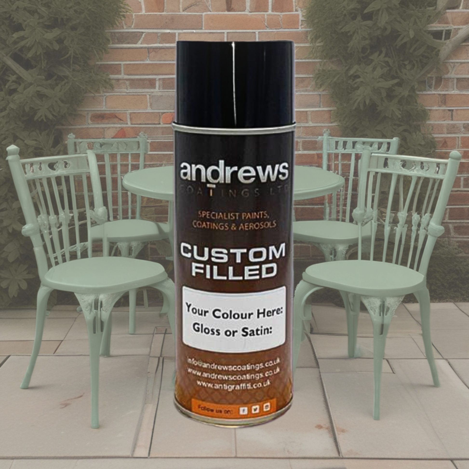 Andrews Custom Filled Garden Aerosol - Chalky Bramwell Match 400ml