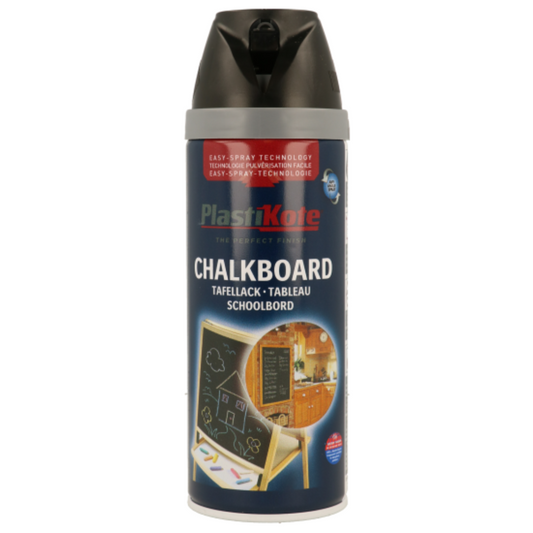 Plastikote Twist & Spray Chalkboard Paint Black - 400ml