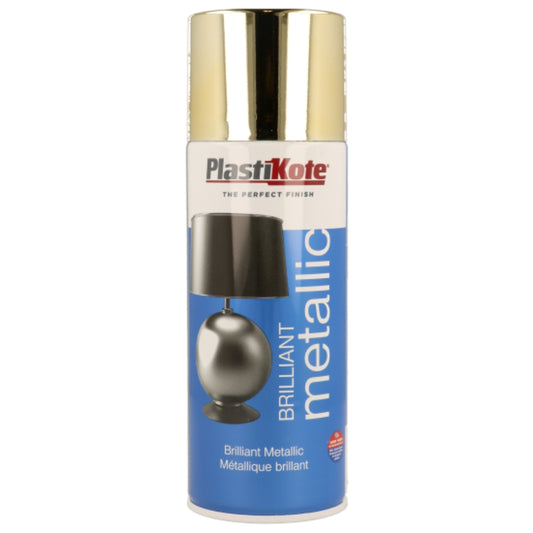 Plasitkote Brilliant Metallic Gold 400ml