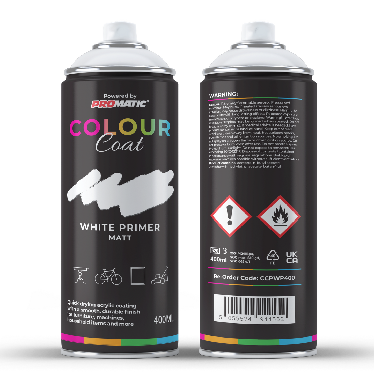 ProMatic ColourCoat White Primer - 400ml