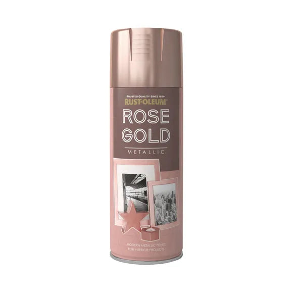 Rustoleum metallic spray  rose gold
