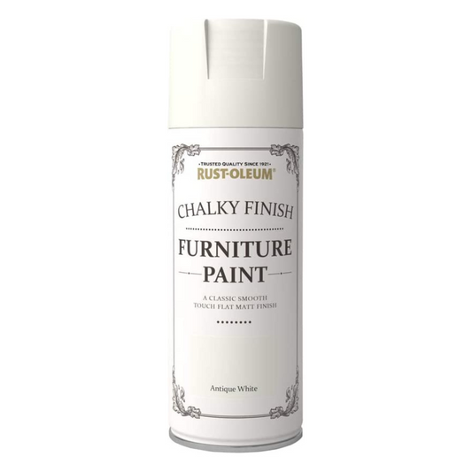 Rustoleum chalky furniture spray antique white
