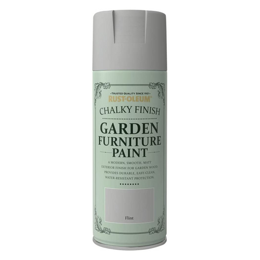 Rust-Oleum Chalky Garden Furniture Spray Paint Flint - 400ml