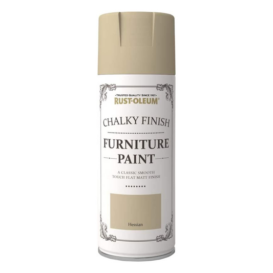 Rustoleum chalky furniture spray hessian