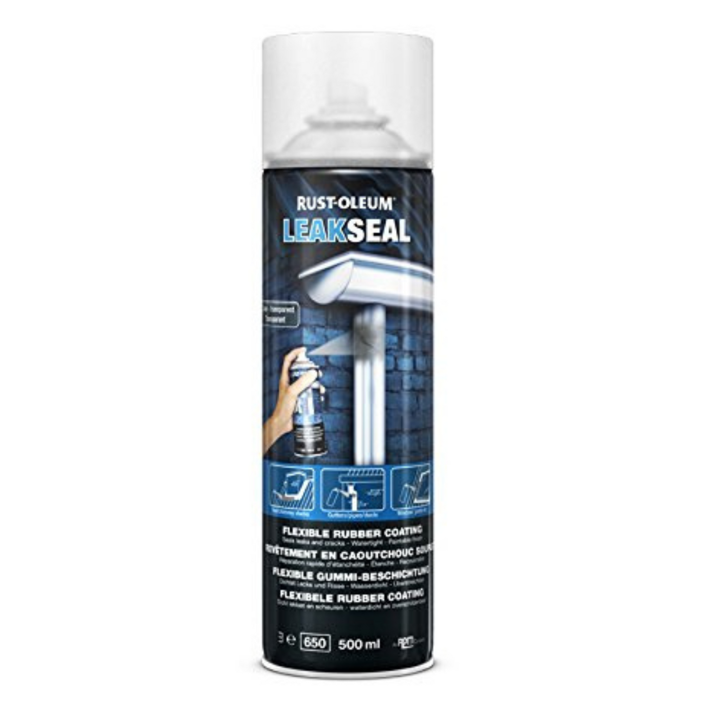 Rustoleum leak seal clear