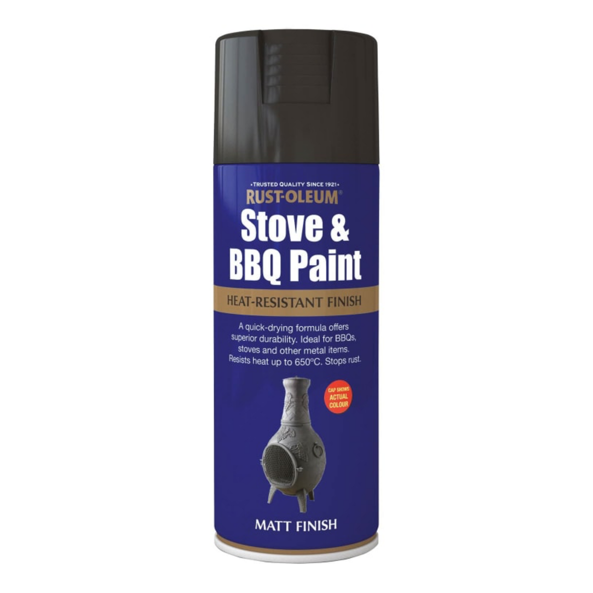 Rustoleum stove & bbq spray matt black