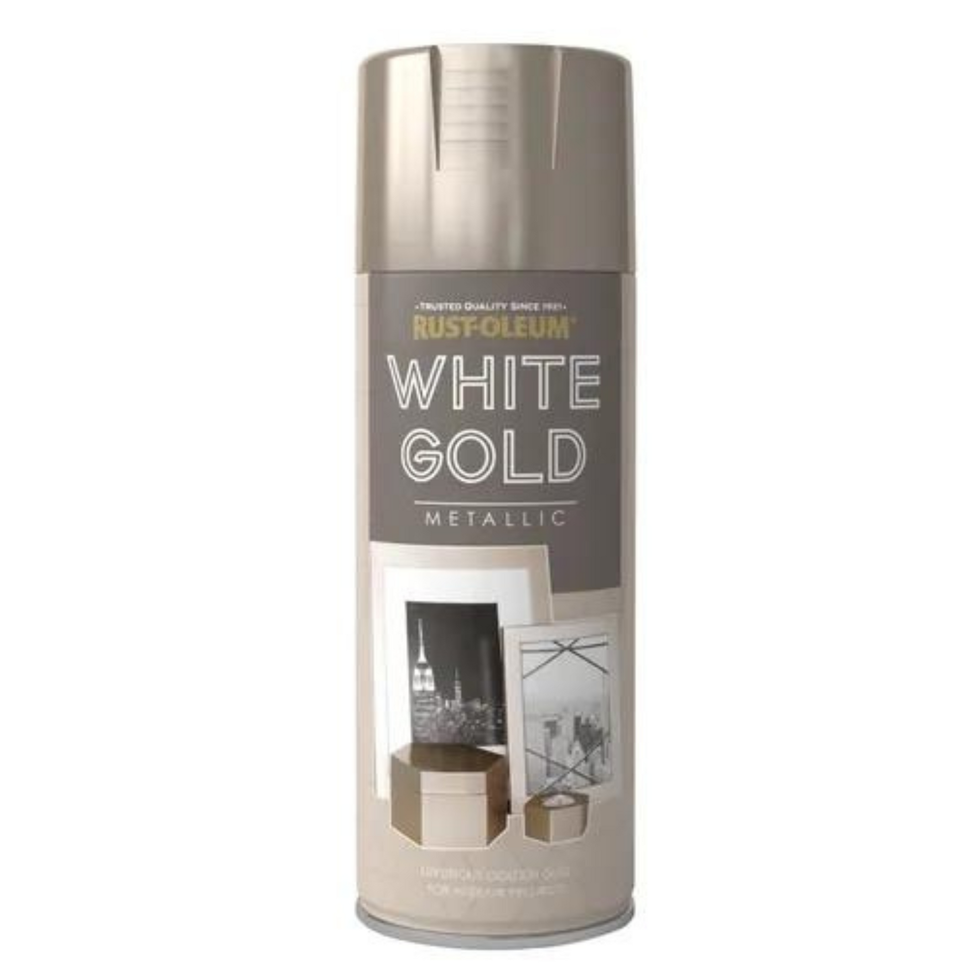 Rust Oleum Metallic White Gold 400ml Andrews Aerosols